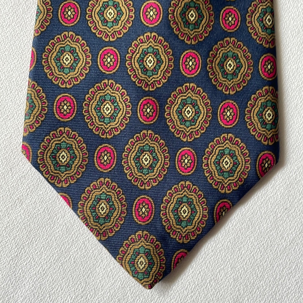 Yves Saint Laurent medallion Foulard 100% silk made in Canada